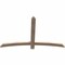 Ekena Millwork Bellingham Smooth Timber Gable Bracket, Douglas Fir, 60"W x 38"H x 1 1/2"D x 3 1/2"F, 15/12 Pitch GBW060X38X0204BEL00SDF - alternate 2